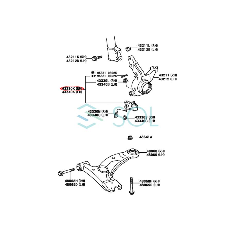 トヨタ RAV4 ヴァンガード(ACA20 ACA21 ZCA25 ZCA26) フロント