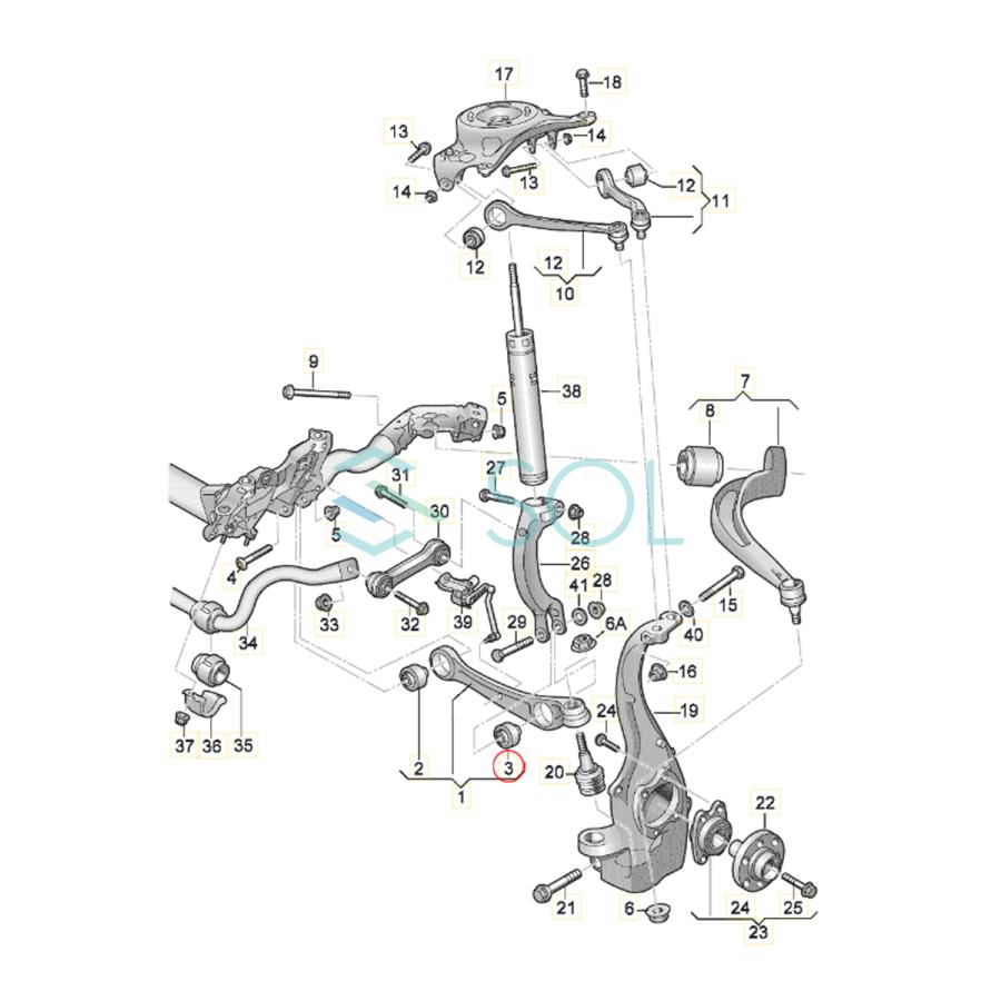 Audi（アウディ） A8 D4(4H2 4H8 4HC 4HL) Q5(8RB FYB FYG) フロント