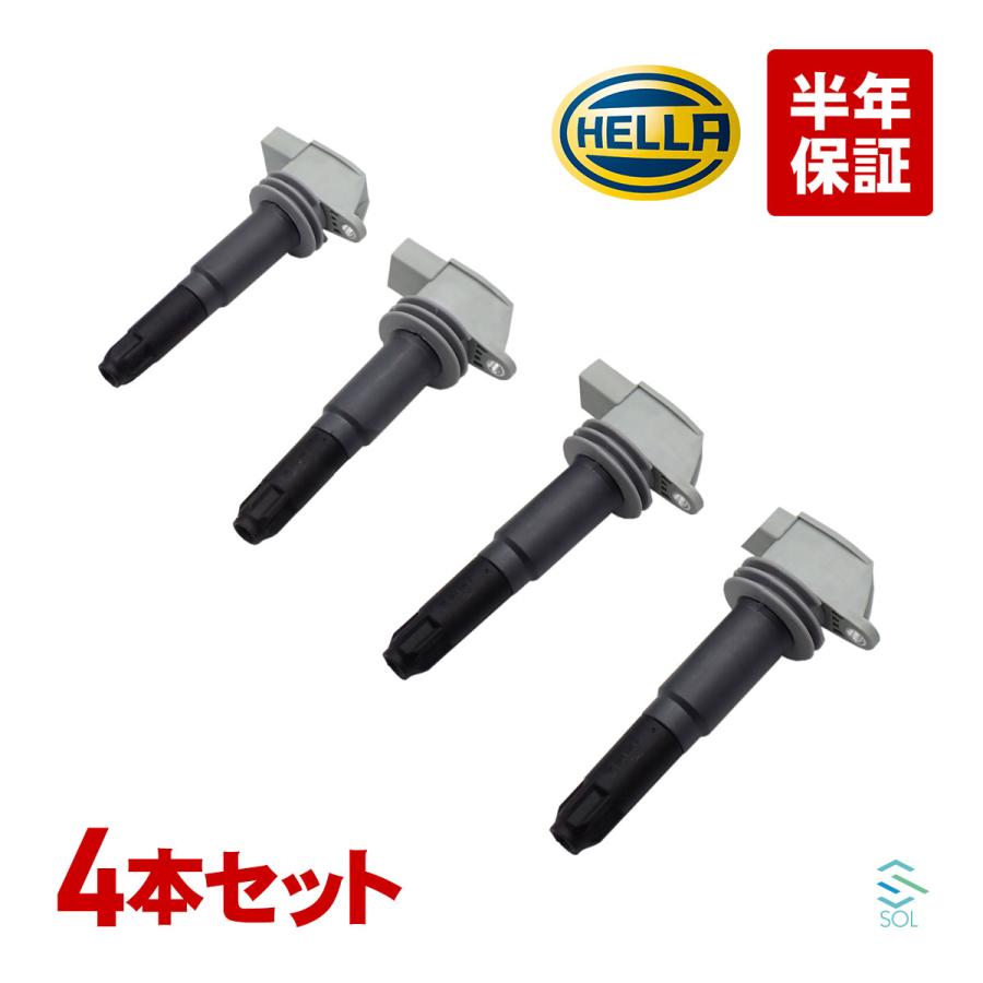 ルノー（RENAULT） HELLA イグニッションコイル 4本セット 1台分 出荷