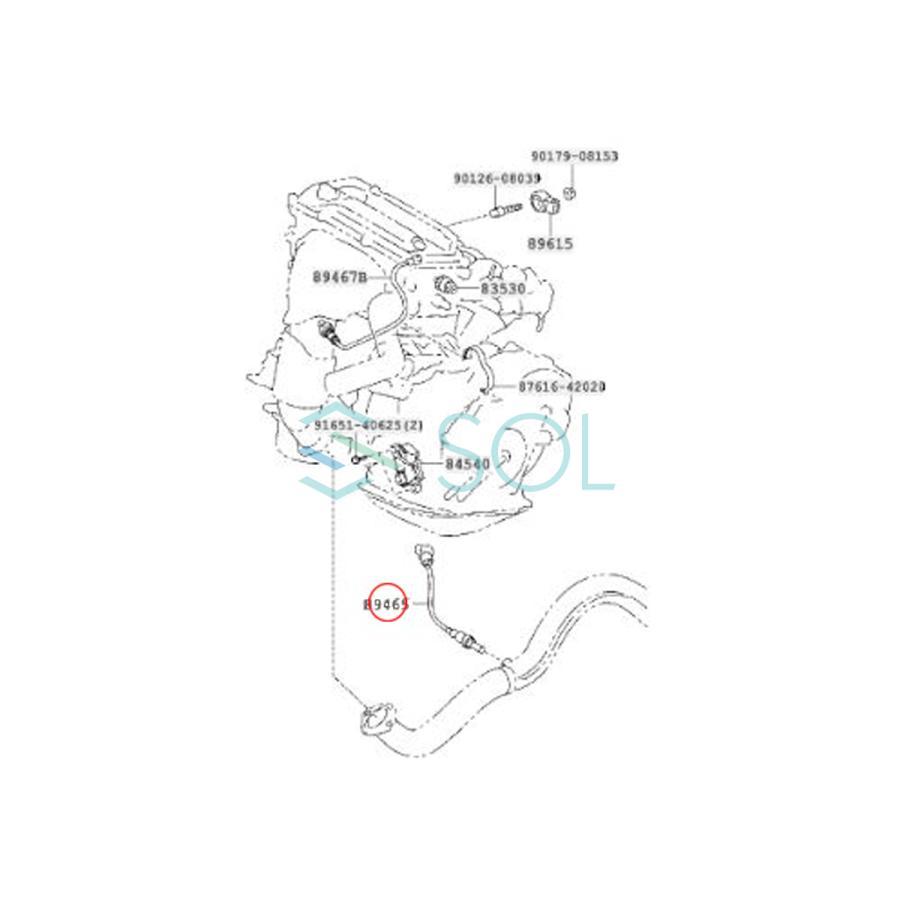 トヨタ（TOYOTA） 送料185円 CAPSOL 純正OEM エスティマ ACR55W O2