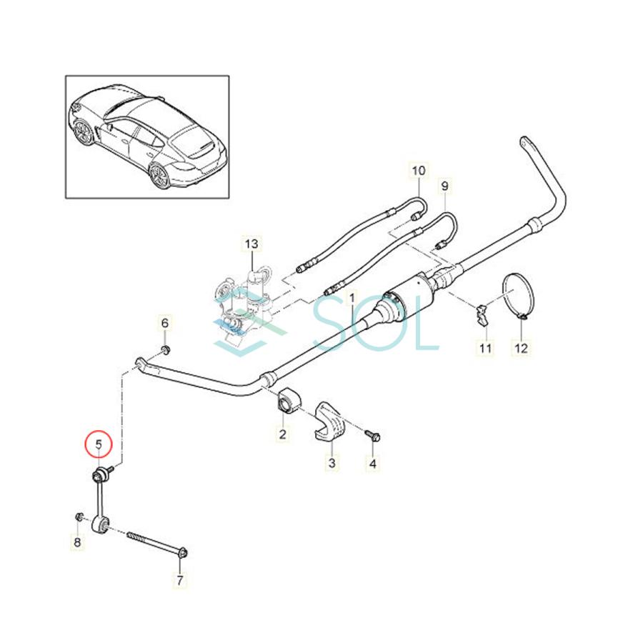 ポルシェ パナメーラ(970 971) リア スタビリンク スタビライザーリンク 左右セット 97033306905 97033306903 出荷締切18時｜solltd｜02