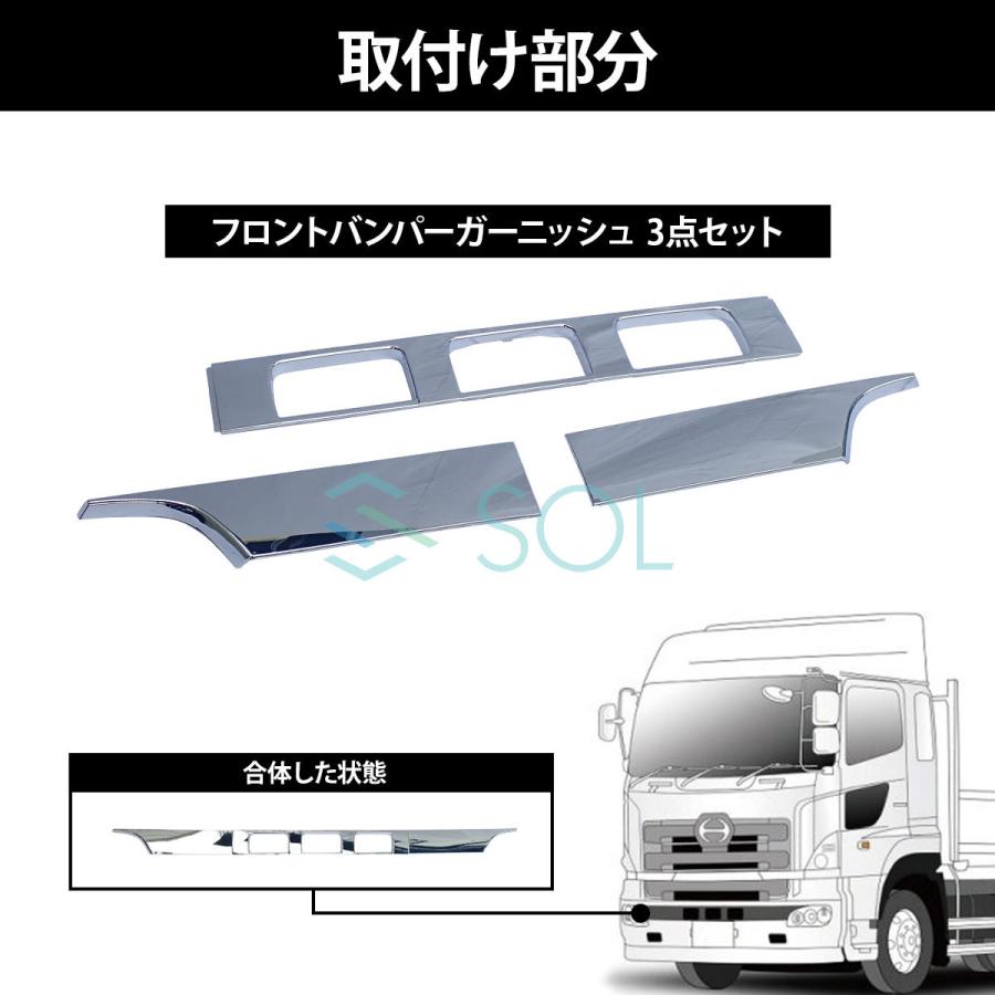 日野自動車 フロント バンパーガーニッシュ 日野 NEWプロフィア 