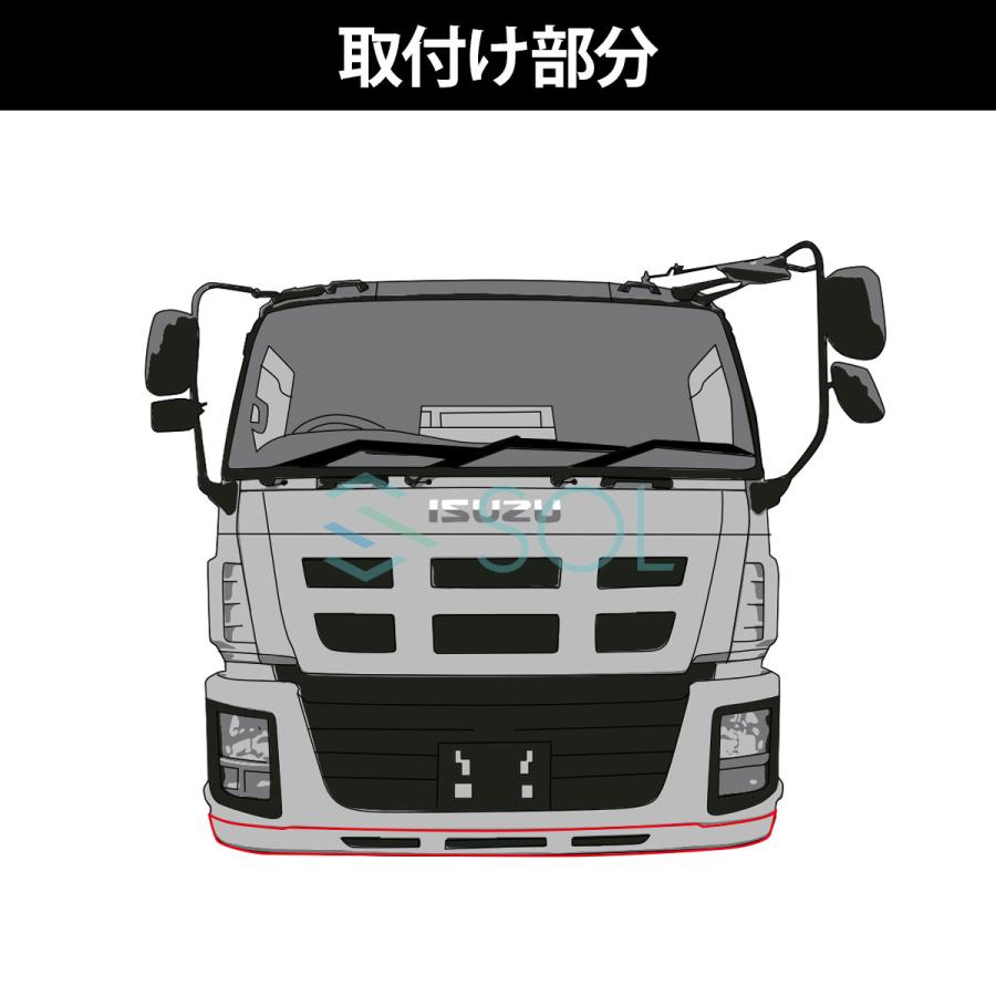 いすゞ（ISUZU） NEWギガ 年式：H21.5〜H27.10 フロントリップスカート
