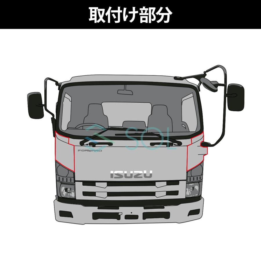 いすゞ 07フォワード 標準 ワイド車兼用 年式：H19.7〜 フロント 