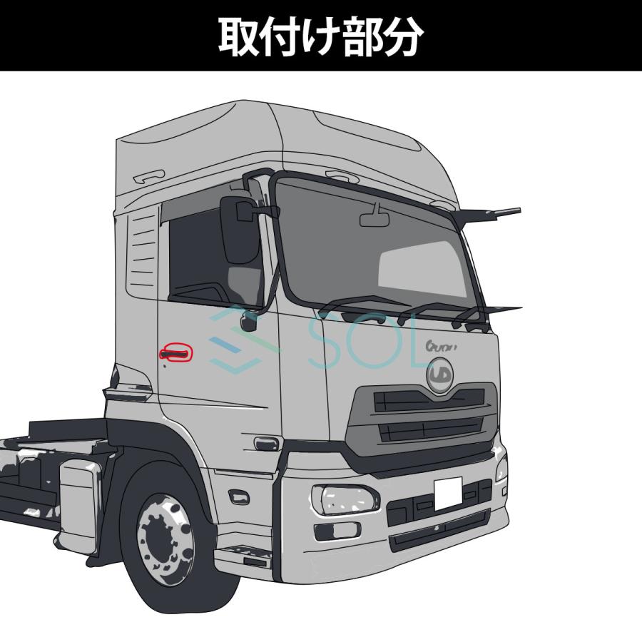 UDトラックス 大型 クオン パーフェクトクオン クロームメッキ ドア