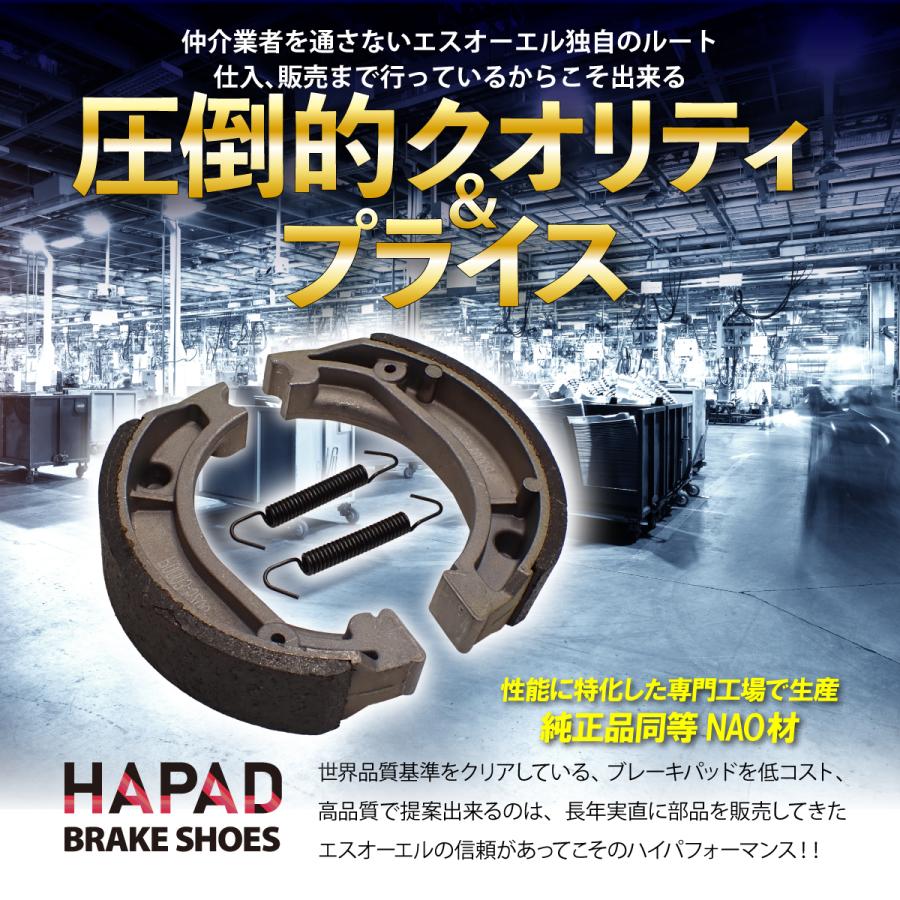 提案 ホンダ（HONDA） HAPAD XE50 CE50 フロント リア ブレーキシュー 車種