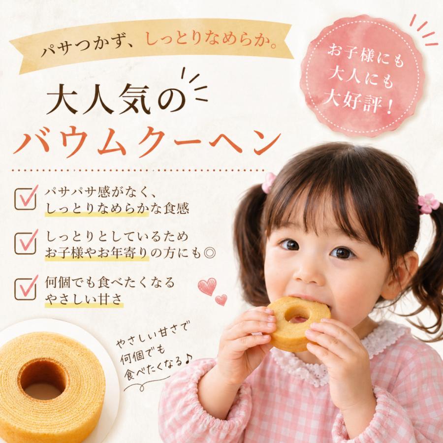 しっとりなめらかおとなのばうむ 6個 バウムクーヘン プレーン 個包装