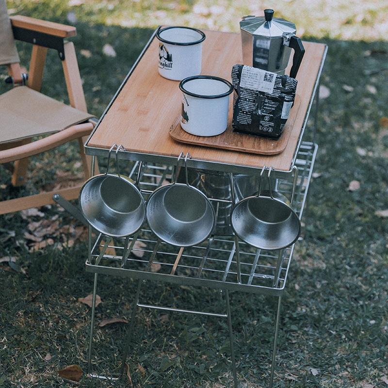 CAMPINGMOON シェラカップ セット 直火 スタッキング ステンレス