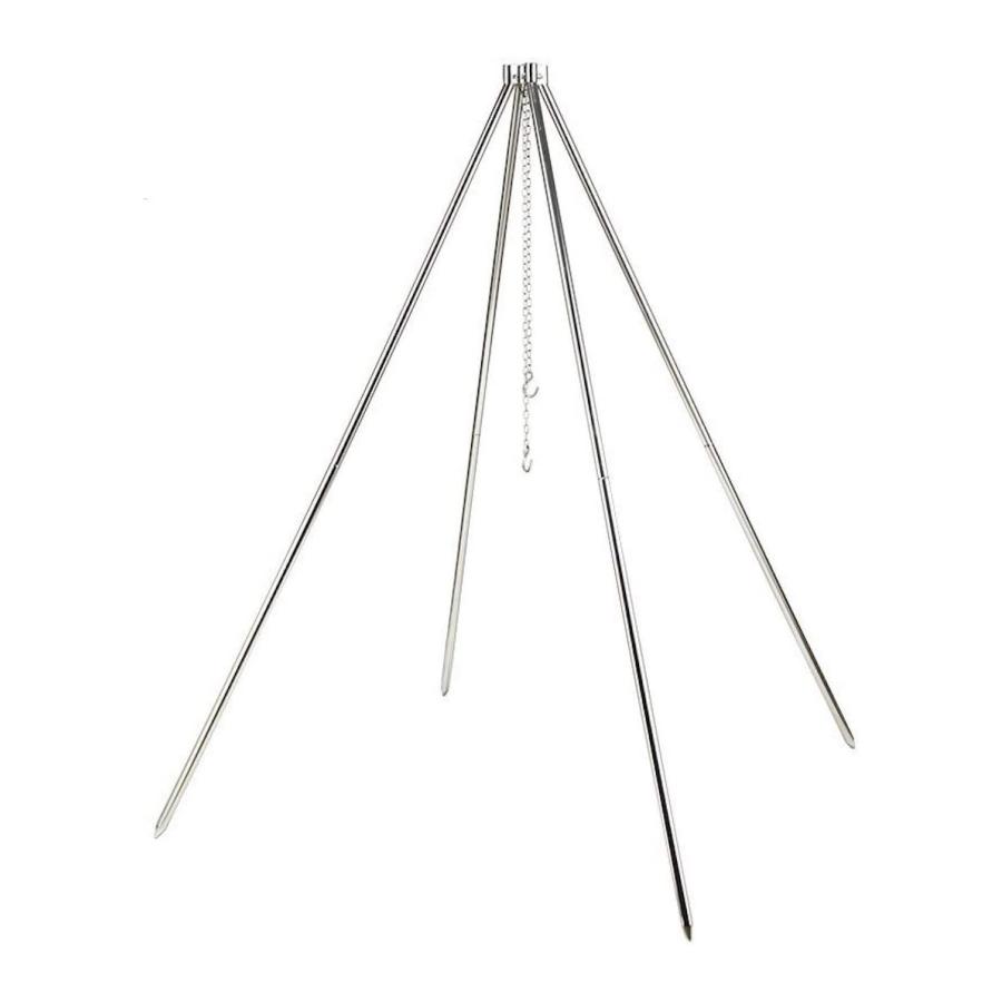CAMPINGMOON トライポッド キャンプ ダッチオーブン 耐荷重90kg