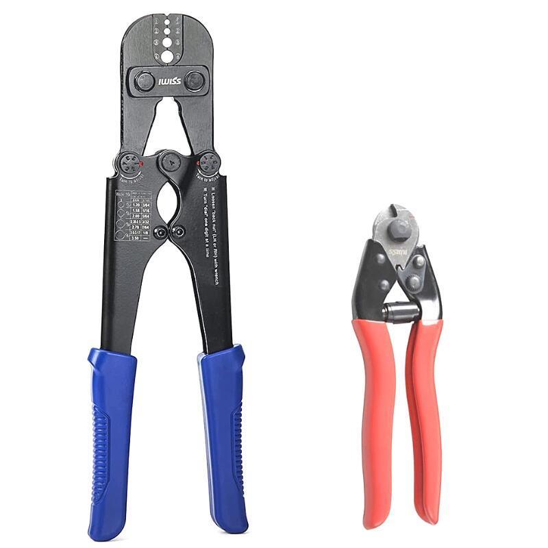 IWISS（アイウィス） ワイヤーロープ カシメ機 圧着 アルミスリーブ