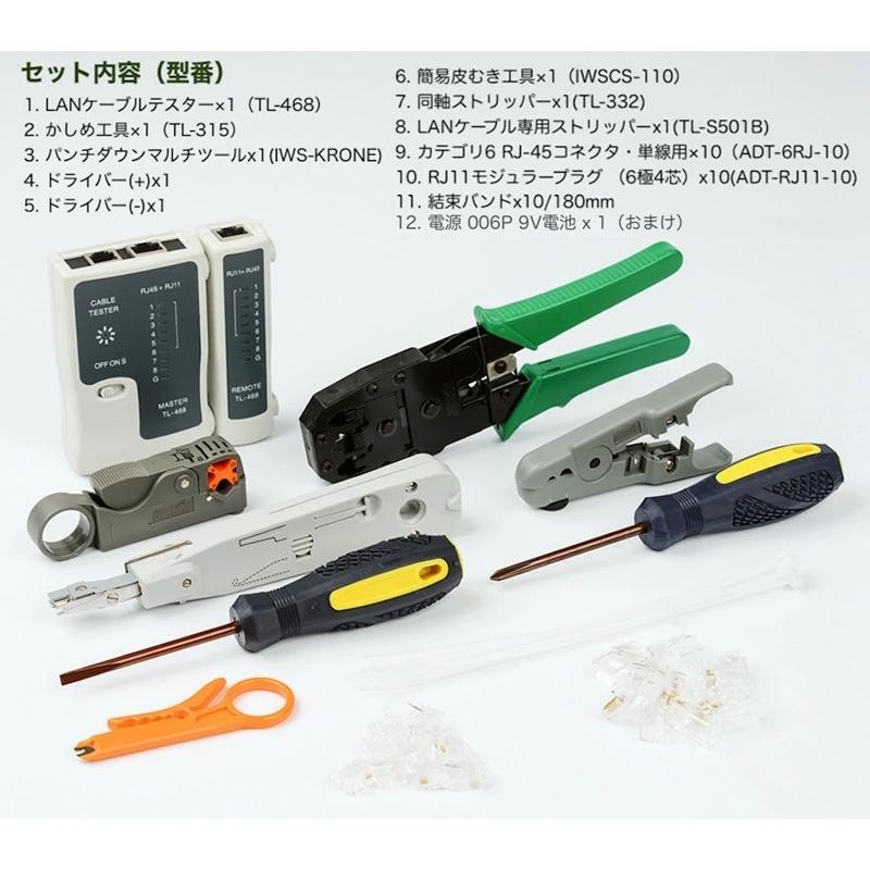 IWISS（アイウィス） lan コネクタ lanケーブル 圧着工具 圧着ペンチ