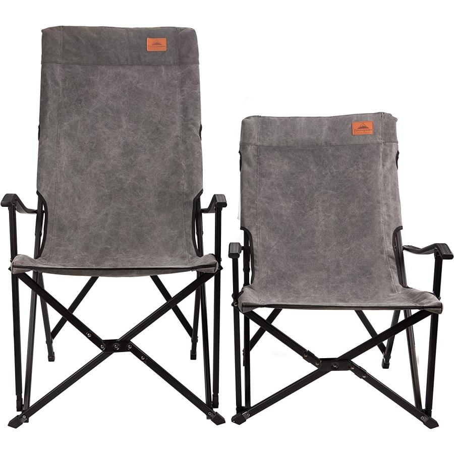 CAMPINGMOON ハイバックチェア アウトドア キャンプ 折りたたみ チェア