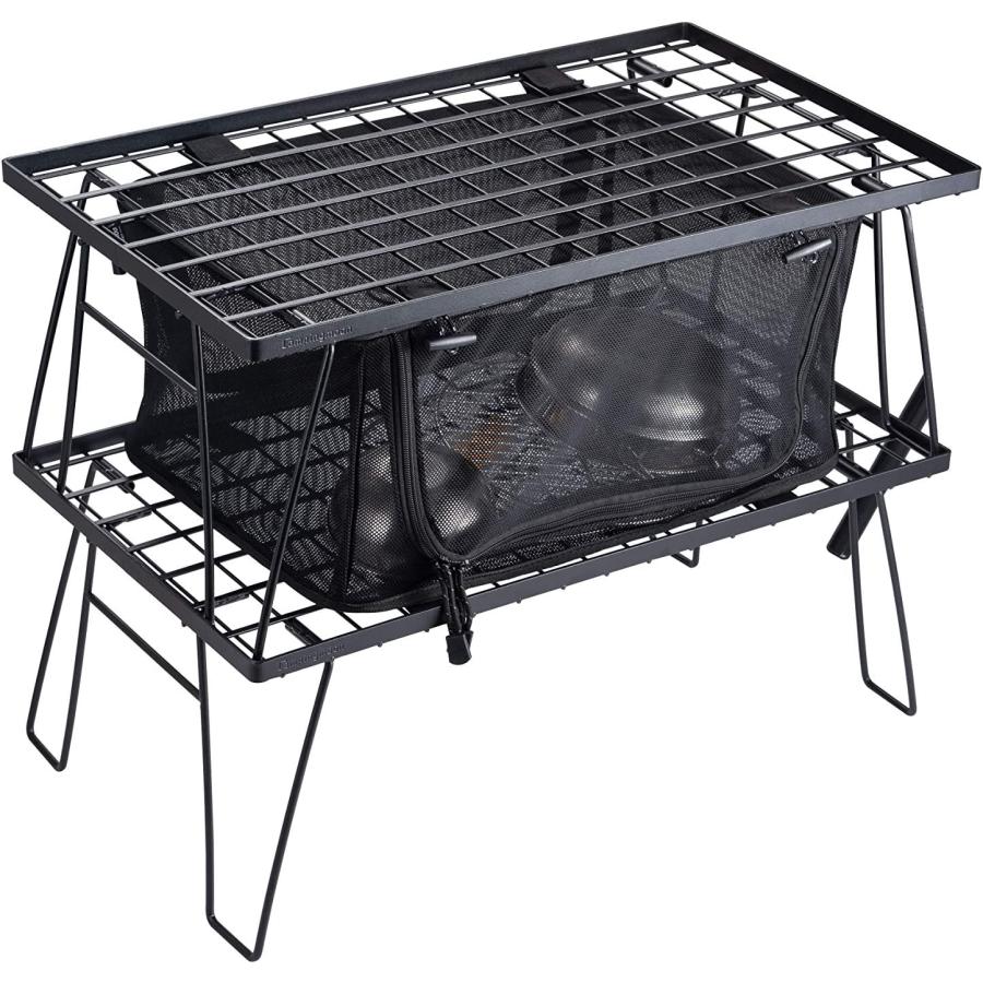 ブラック フィールドラック 3点 収納ケース キャンピングムーン ブラック フィールドラック 3点 収納ケース キャンピングムーン