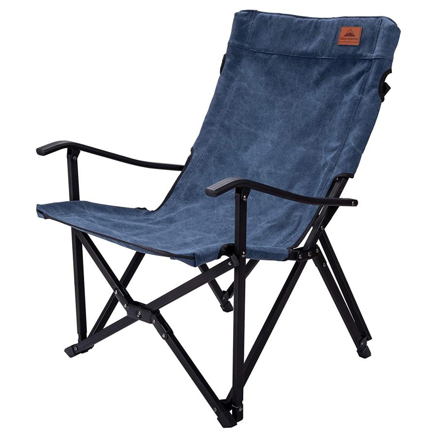 焚き火チェア アウトドア チェア 折りたたみ椅子 焚火チェア タキビチェア ローチェア キャンプ コンパクト 折りたたみ 帆布 デニム ケース キャンピングムーン