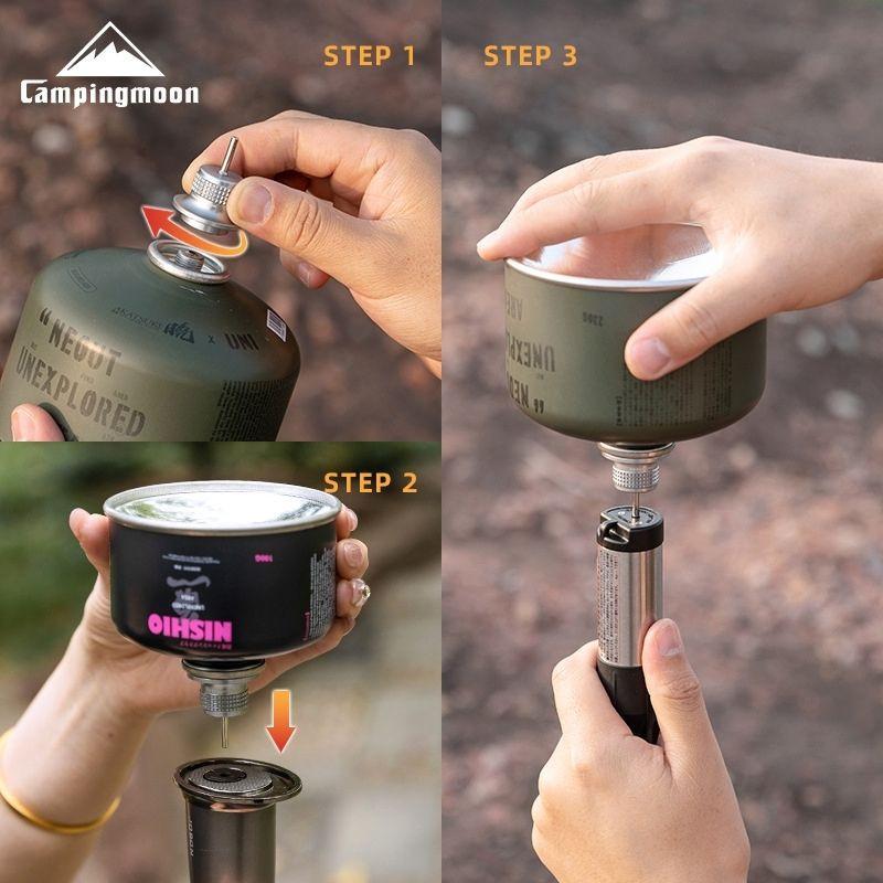 CAMPINGMOON キャンピングムーン フィルアダプター OD缶 充てん式