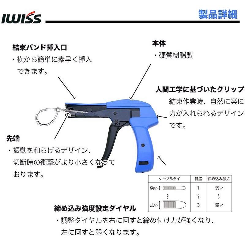 ケーブルタイ 結束工具 タイガン 梱包 結束 工具 結束機 梱包機 ケーブルタイツール ナイロン 結束バンド 結束機 幅バンド締め機 ガン 小型 軽量 コンパクト｜sologear｜05