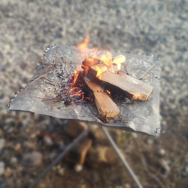 CAMPINGMOON メッシュシート 焚火台用 交換用 メッシュ スペアメッシュ