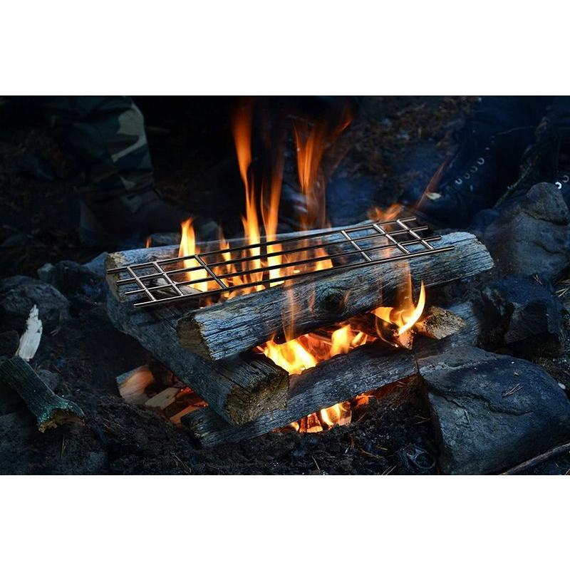 CAMPINGMOON 焚き火台用 ゴトク ロストル 網 バーベキュー 焚き火