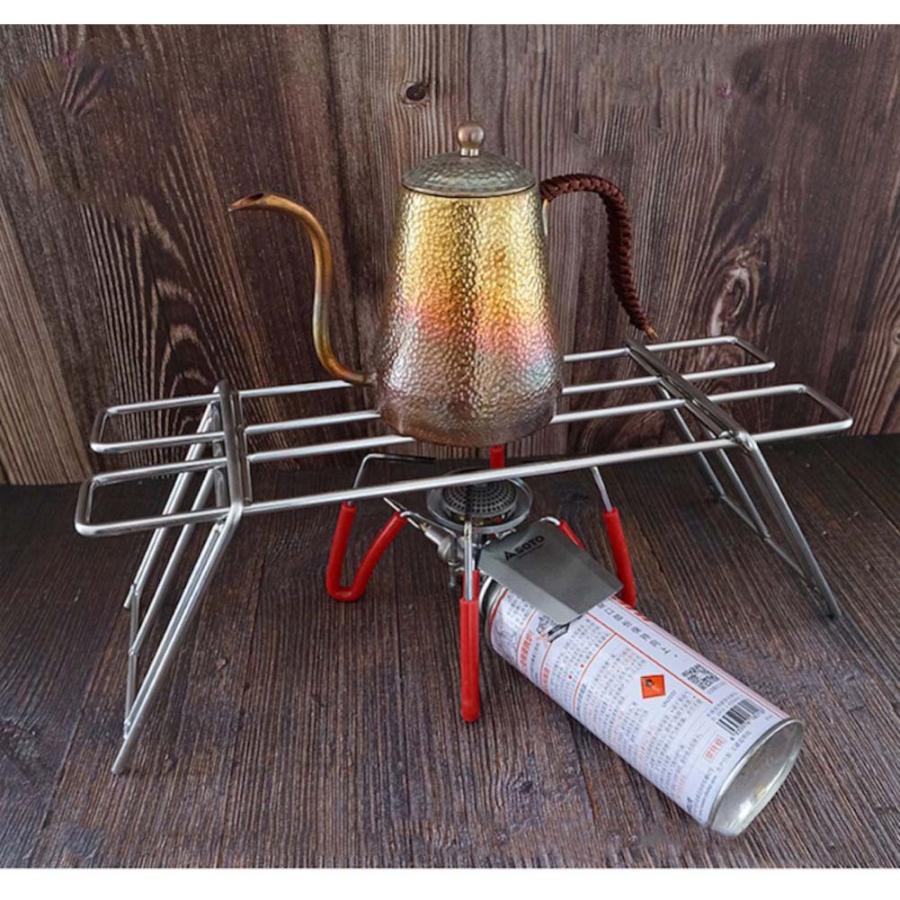 CAMPINGMOON 焚き火 グリル ゴトク ステンレス ロストル 網 焚火台