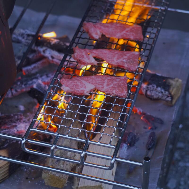 CAMPINGMOON ゴトク ロストル 網 グリル コンロ 焼き網 焚き火台用