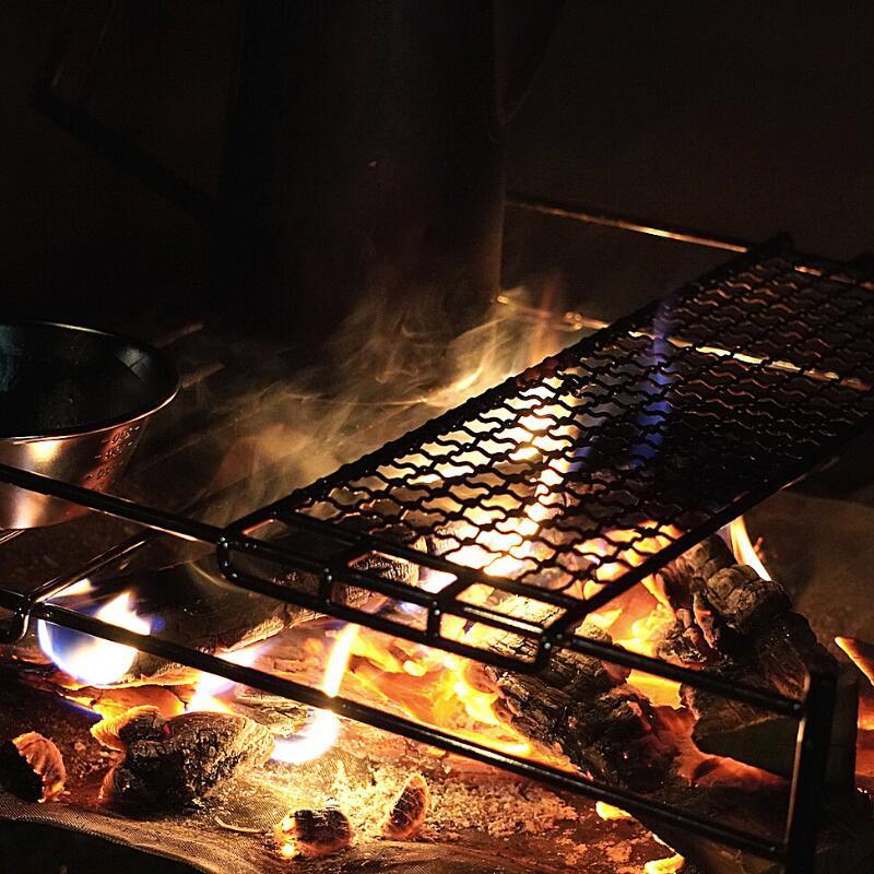 CAMPINGMOON ゴトク ロストル 網 グリル コンロ 焼き網 焚き火台用