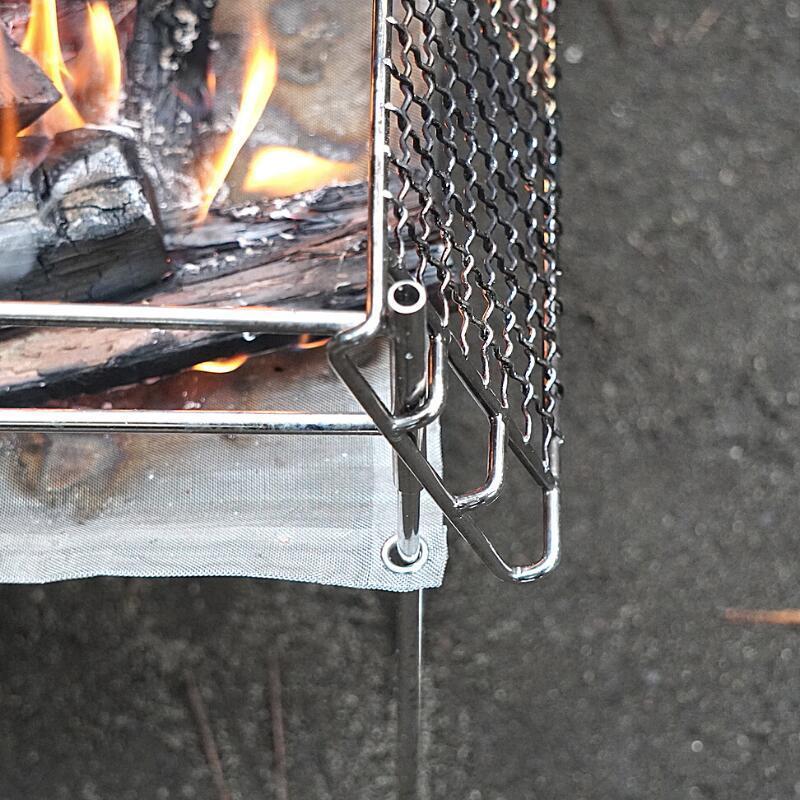 CAMPINGMOON 焚き火台 ゴトク 網 グリル ロストル コンロ 焼き網