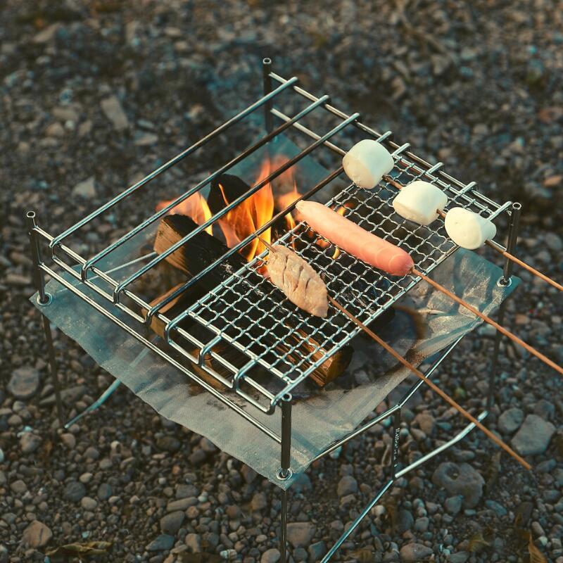 CAMPINGMOON 焚き火台 ゴトク ロストル グリル 網 コンロ 焼き網 CAMPINGMOON 焚き火台 ゴトク ロストル グリル 網 コンロ 焼き網