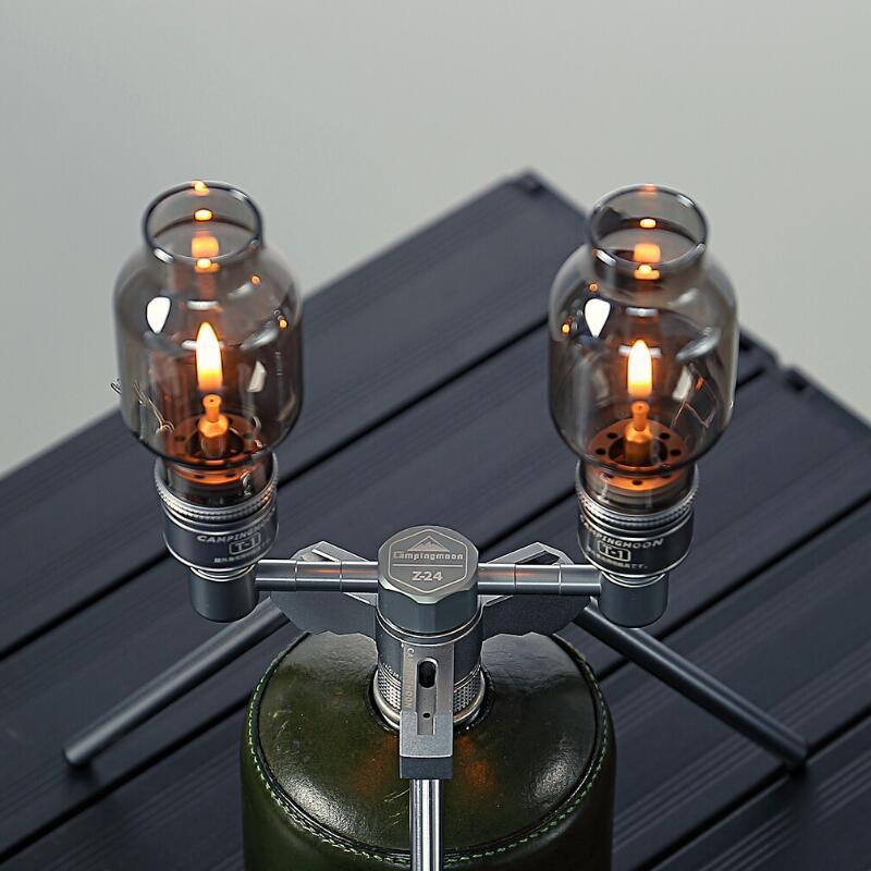 CAMPINGMOON ホヤ ランタン グローブ キャンドル ガスランタン