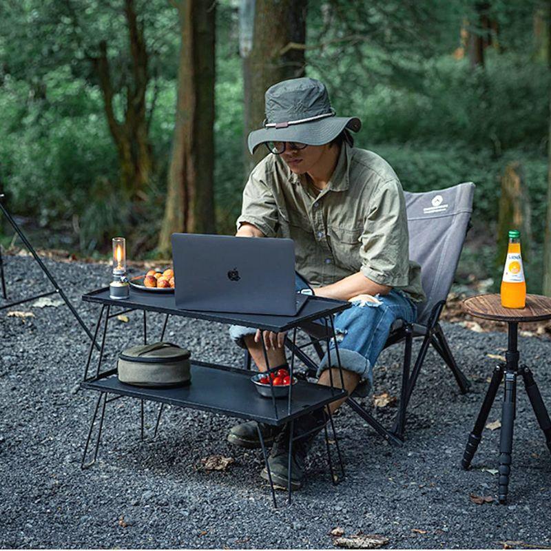 キャンピングムーン フィールドラック セット売り 収納ケース CAMPINGMOON フィールドラック 天板 ケース 収納袋 2枚 カーキ セット