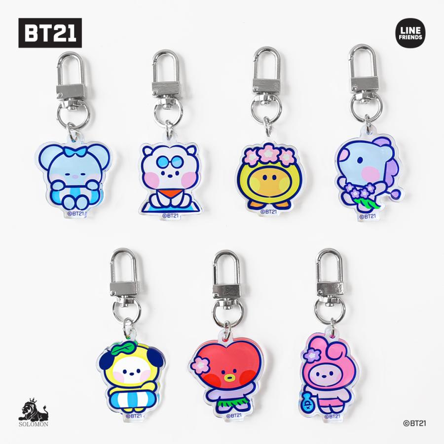 BT21 【お得なワンコインセール】BT21 minini アクリルキーリング 夏