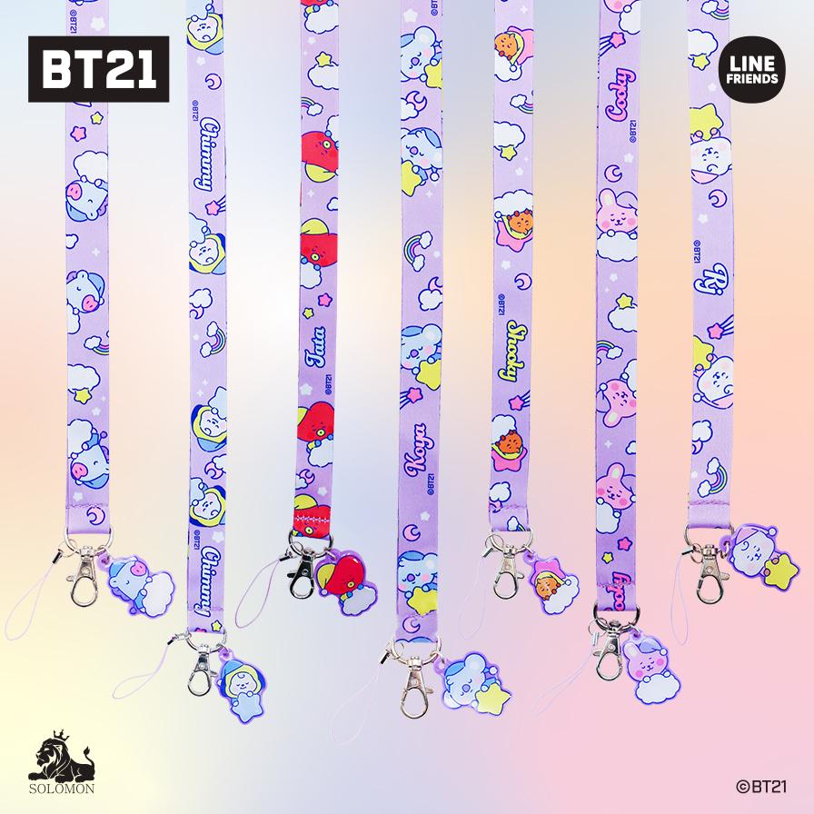 BT21 ネックストラップ(アクリル付き) ４本セット - ストラップ