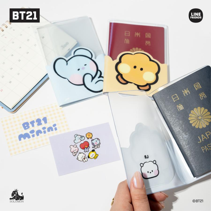 ソロモン商事 BT21 minini パスポートケース BPC_M_ PASSPORT CASE 航空券 ケース パスポート 旅行 旅行用品 パスポートカバー トラベル カバー｜solomon｜14