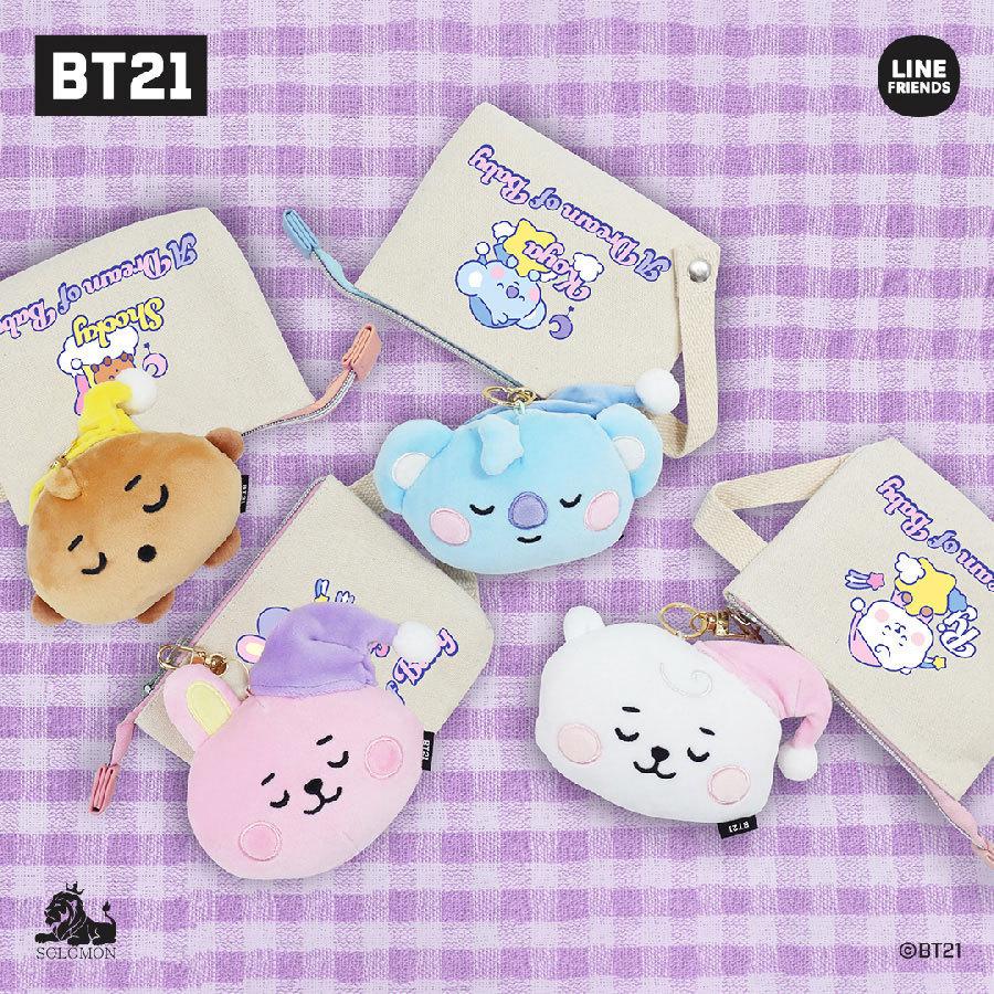 BT21 【：訳あり！値下げ商品：】【ソロモン商事】BT21 ぬいぐるみエコ