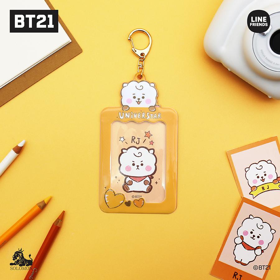 【：50%OFFセール ：】  ソロモン商事 BT21 FKA_フォトカードキーホルダー (ステッカー付き) PHOTO CARD KEY HOLDER パスケース トレカケース｜solomon｜05