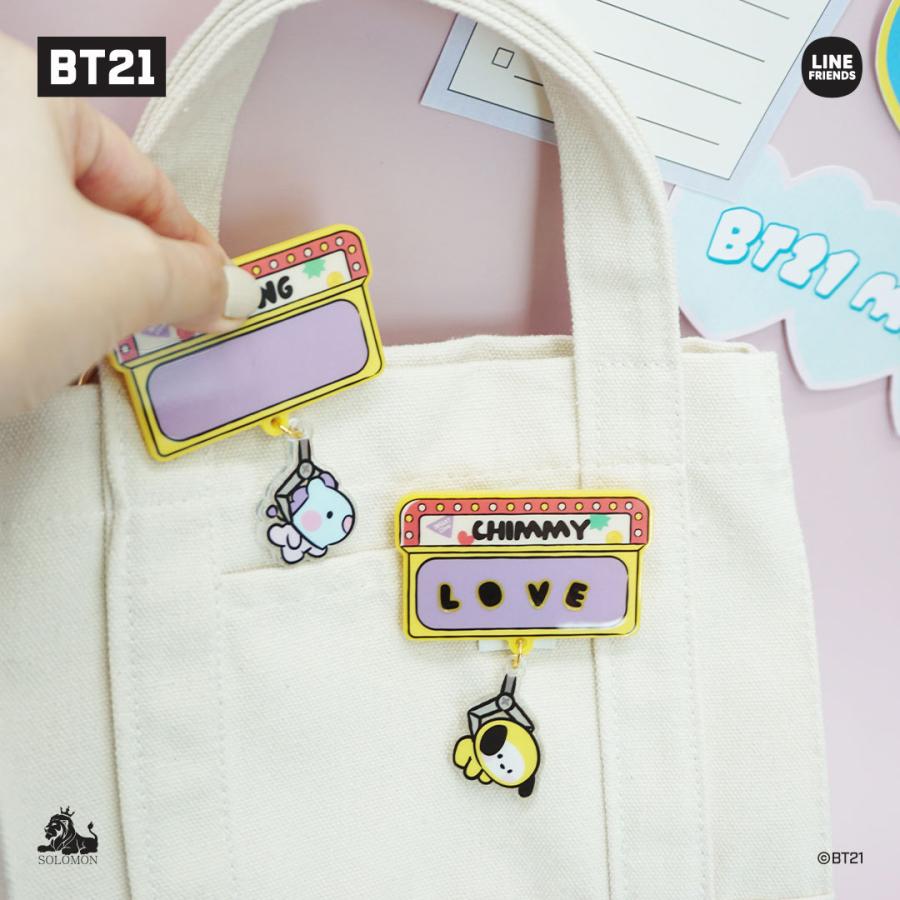 BT21 ソロモン商事【BT21 minini アクリルネームピンバッジ
