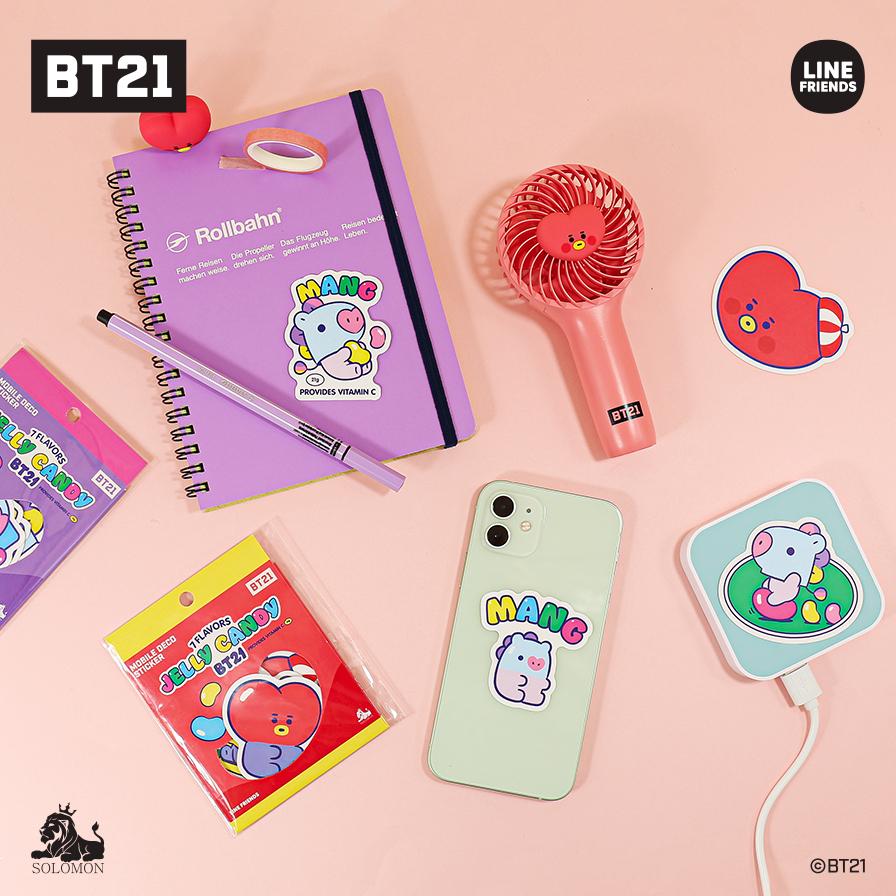 【：50%OFFセール ：】 【ソロモン商事】BT21 モバイルステッカーver.2(6ea) MOBILE DECO STICKER  デコシール 2/15｜solomon｜14