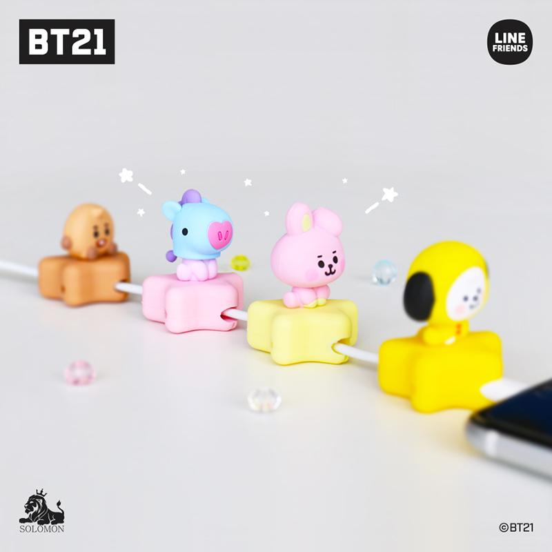 Bt21 公式 グッズ ケーブルマスコット ケーブルバイト ケーブルプロテクター ケーブル収納カバー ケーブルカバー 断線防止 ケーブル保護 折り防止 キャラクター Bt21 Mkm ソロモン 通販 Yahoo ショッピング