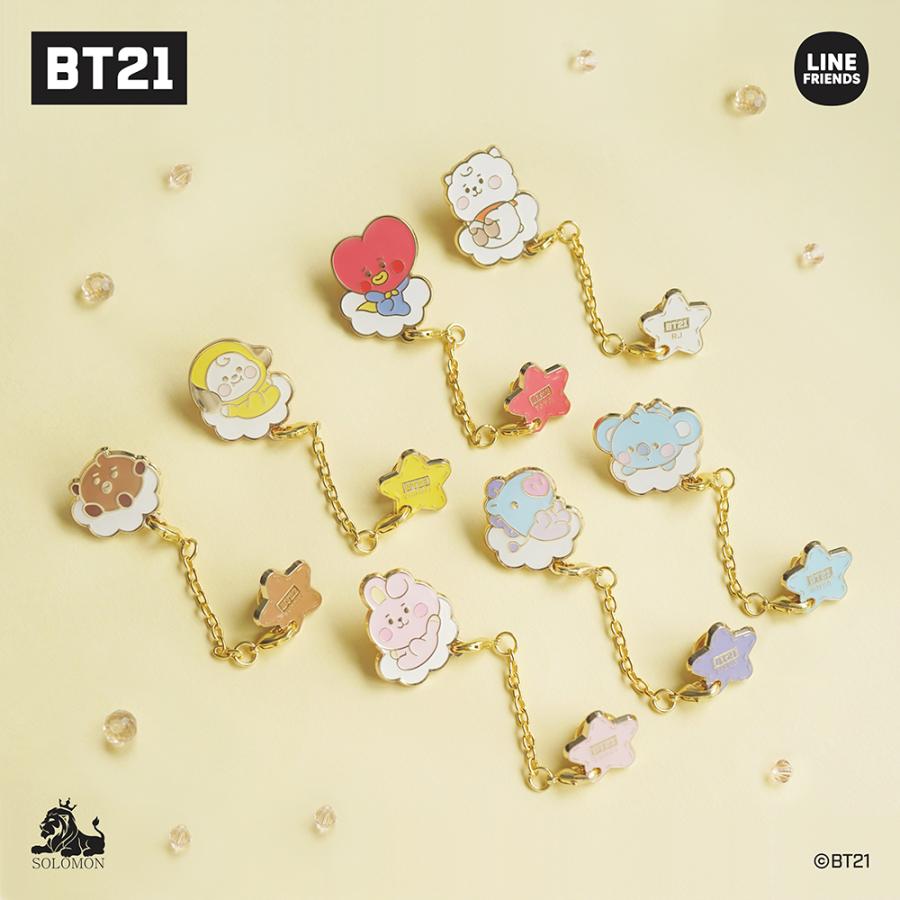 Bt21 公式 グッズ メタルピンバッチ Metal Pin Badge アクセサリー かわいい キャラクター ギフト プレゼント Baby ベビー Bt21 Mpb ソロモン 通販 Yahoo ショッピング