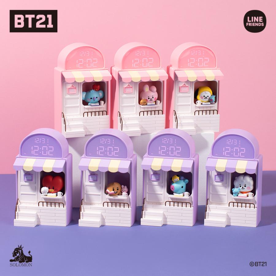 ソロモン商事 Web先行販売 Bt21 カフェ時計 Cafe Clock 卓上時計 時計 Ledランプ デスクライト おうちカフェ おうち時間 Bt21 Rdc Cf ソロモン 通販 Yahoo ショッピング