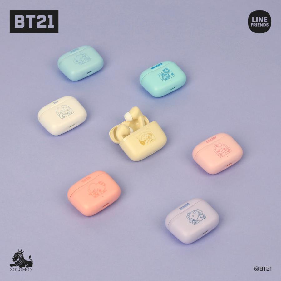 Bt21 公式グッズ ワイヤレスイヤホン Wireless Earphone 無線イヤホン キャラクター Bt21 Tws 3e ソロモン 通販 Yahoo ショッピング