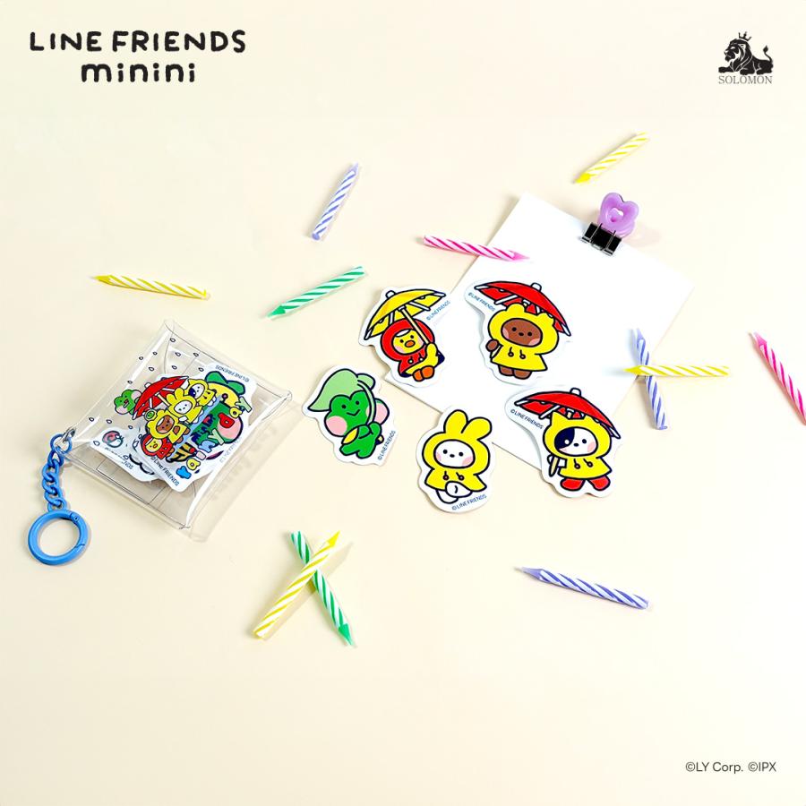 ソロモン商事 LINE FRIENDS minini デコステッカー DECO STICKER 公式