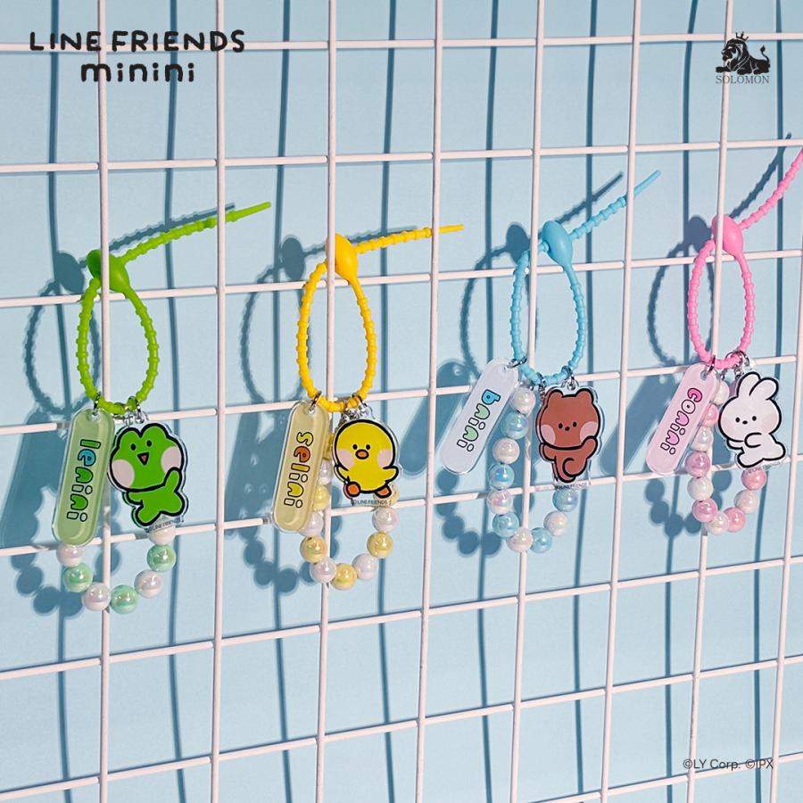 ソロモン商事 LINE FRIENDS minini アクリルキーリング ACRYLIC