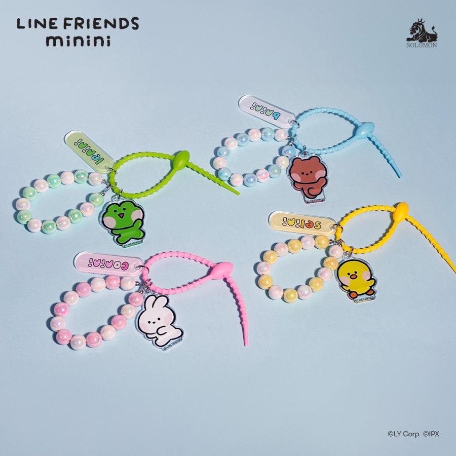 ソロモン商事 LINE FRIENDS minini アクリルキーリング ACRYLIC