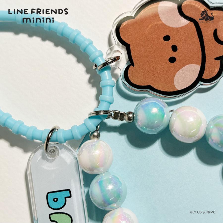 ソロモン商事 LINE FRIENDS minini アクリルキーリング ACRYLIC