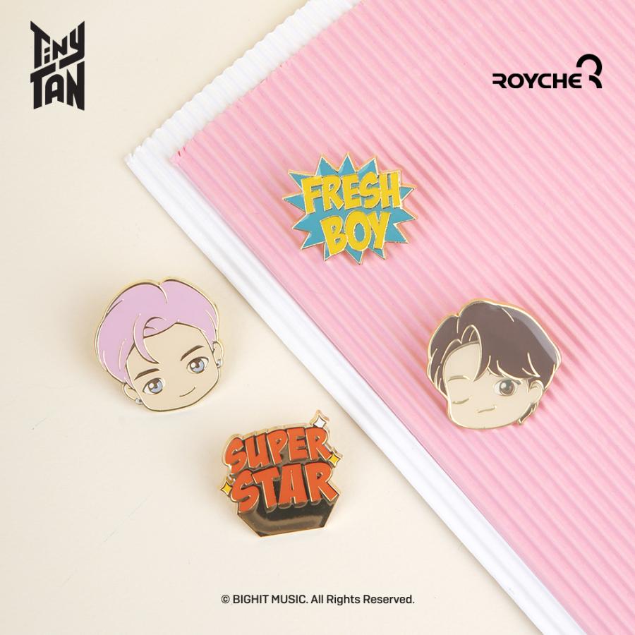 Butter ピンバッジ 7個セット　BTS 期間限定 70%OFFセール：】ソロモン商事 TinyTAN Butter メタル