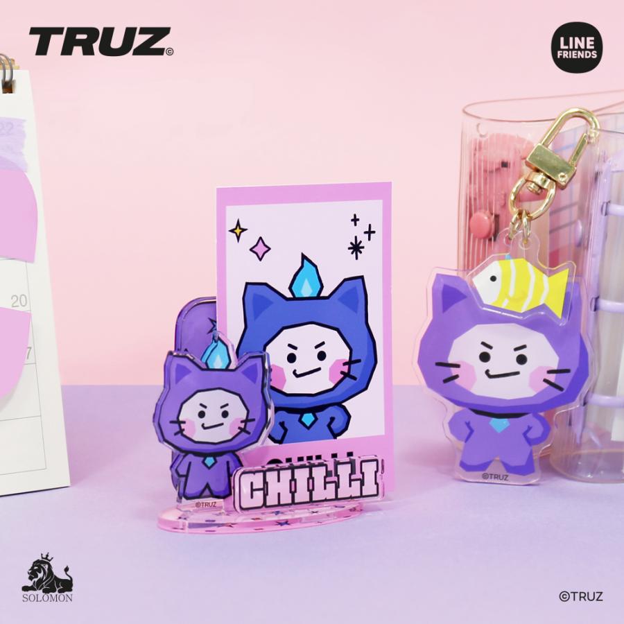 ソロモン商事 TRUZ アクリルキーリング ACRYLIC KEYRING チリ ロミー