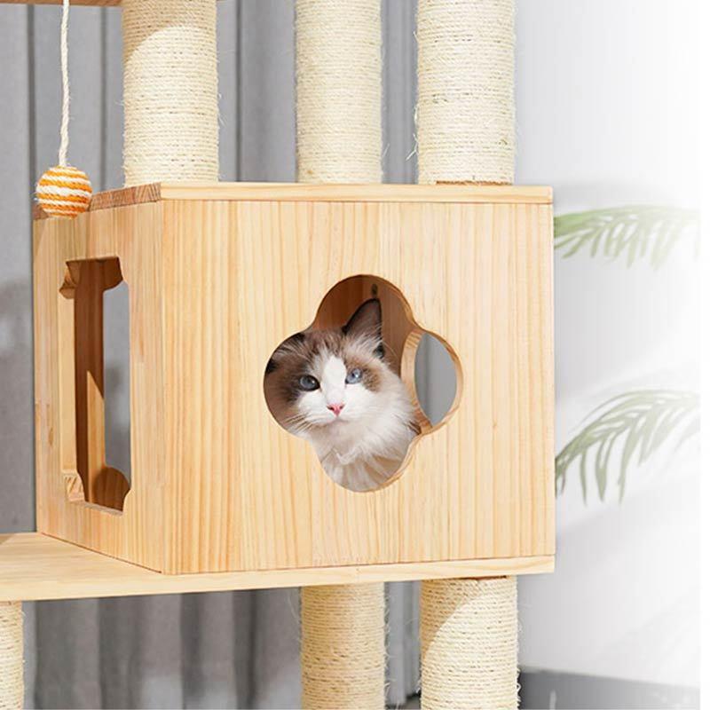 キャットタワー 木製 キャット ツインタワー XYY-1 キャット キャットタワー 木製 キャット ツインタワー XYY-1 キャット