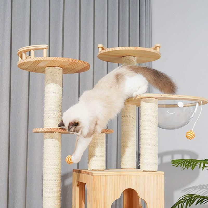 キャットタワー 木製 キャット ツインタワー XYY-1 キャット キャットタワー 木製 キャット ツインタワー XYY-1 キャット