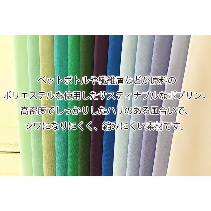 布 生地 無地 手作り ECOPET(R)ポリエステル/コットンGポプリン(青・紫