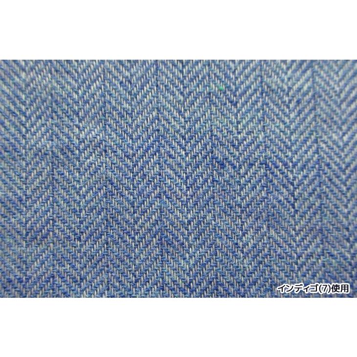 先染40sオーガニックコットンヘリンボンシャンブレー 布 生地 手作り